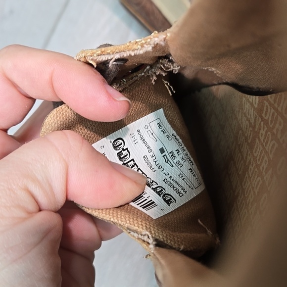 Durango Women 2" LStyle Sandstone Emboss Leather Western hobo shoes sz 9M - Picture 13 of 13